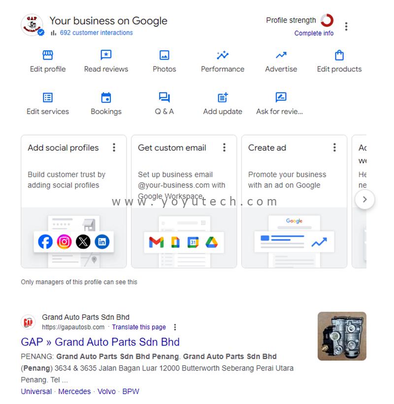 Google Business Profile V2