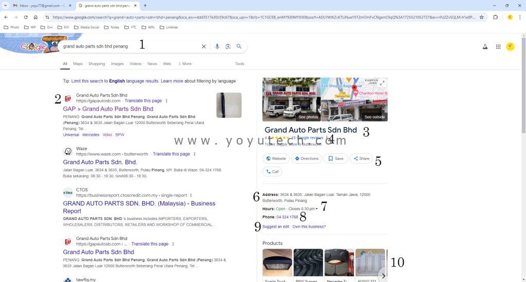 10 Perkara Penting Google Business Profiles