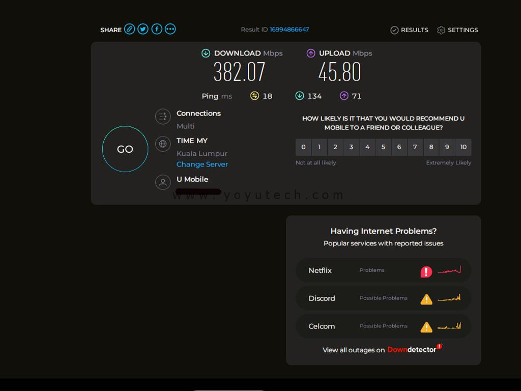 UGREEN Cat6 Network Cable Result 04 | www.yoyutech.com